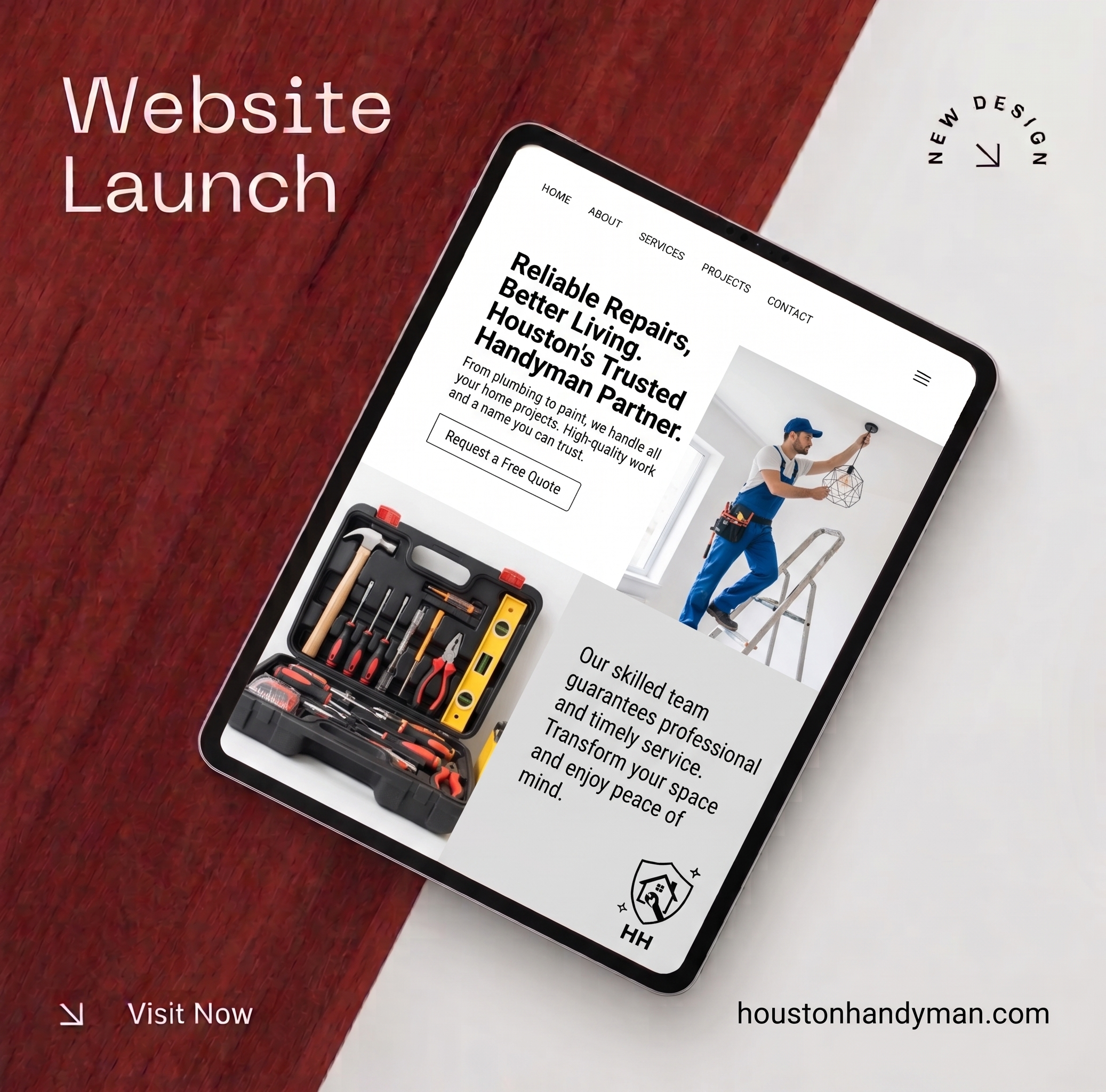 Handyman business specific website content